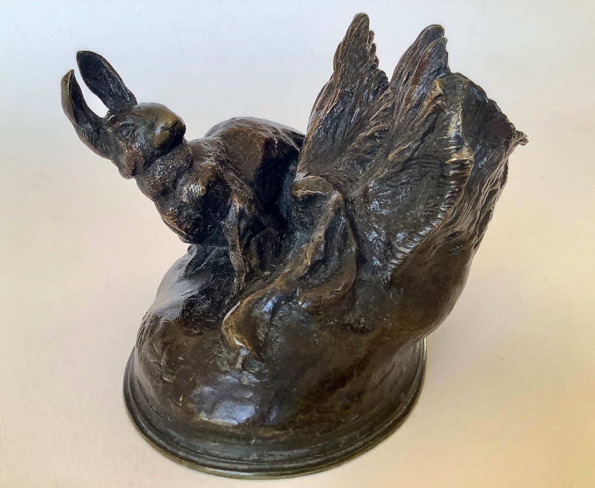 Auguste Cain "Lapin Surpris" Bronze 