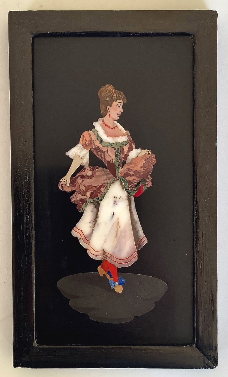 Italian Dancer. Marble Marquetry