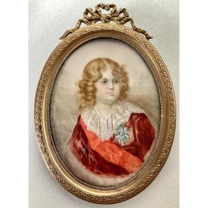 Le Roi De Rome, Napoléon II. Portrait Miniature