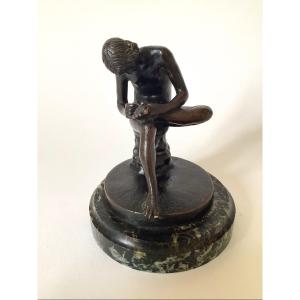 “spinario”. Small 19th Century Bronze. Grand Tour