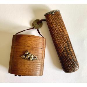 Japan. Smoking Kit, “kiseruzutsu” And “tabako Ire”