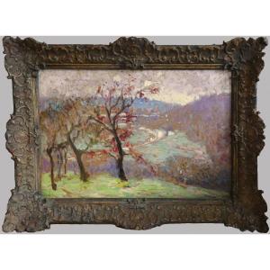 "Paysage de la Creuse" -  XIX-XXème - Néo-impressionnisme