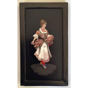 Italian Dancer. Marble Marquetry