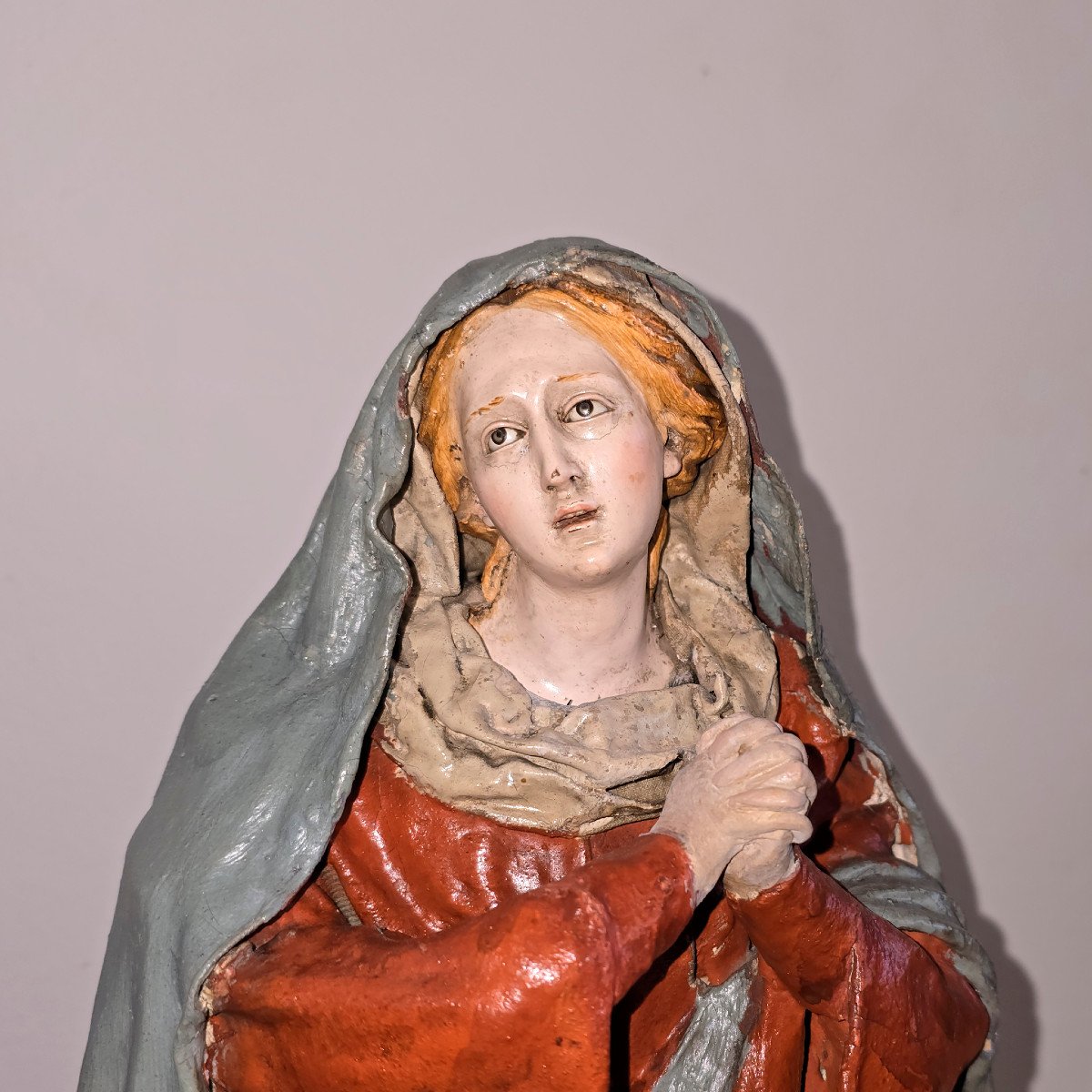 Ancient Madonna Of Sorrows 19th Century-photo-2