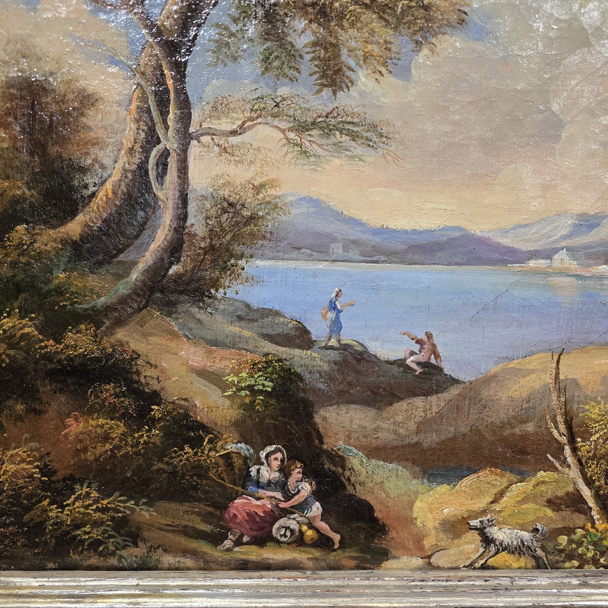 Pair Of Paintings Landscape With Herds-photo-1