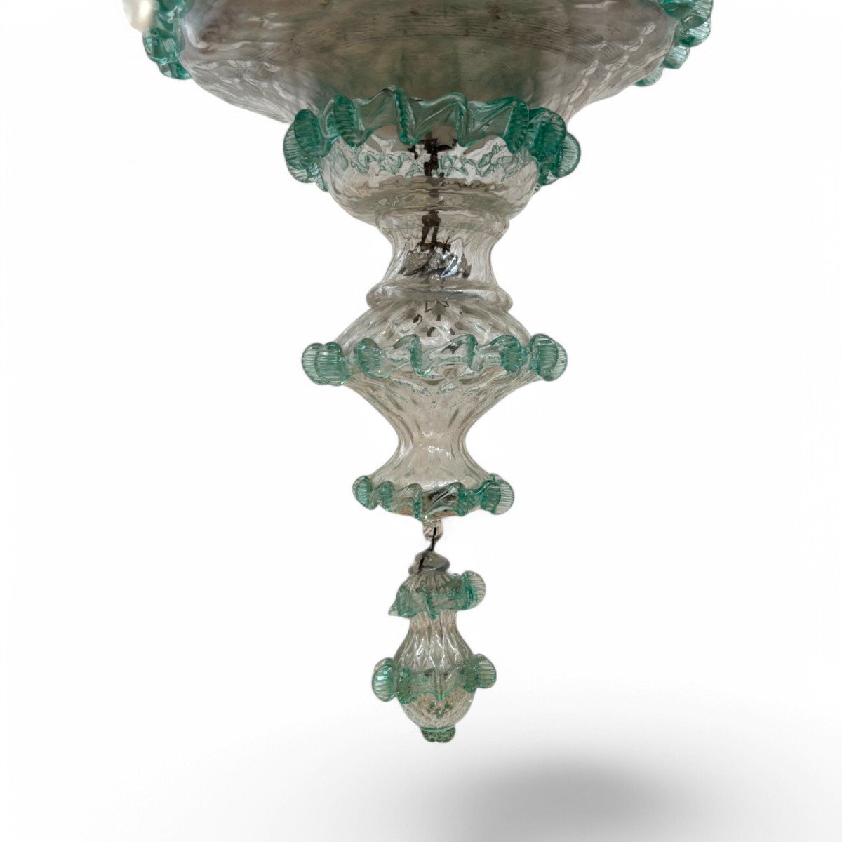 Large Eight-arm Murano Glass Chandelier-photo-1