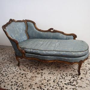 Antique And Elegant Chaise Longue Napoleon III