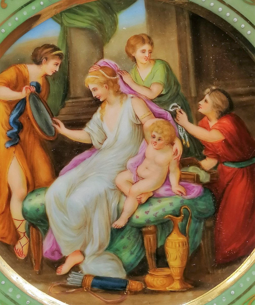 Porcelain Plate Mythological Scene - Vienna-photo-2