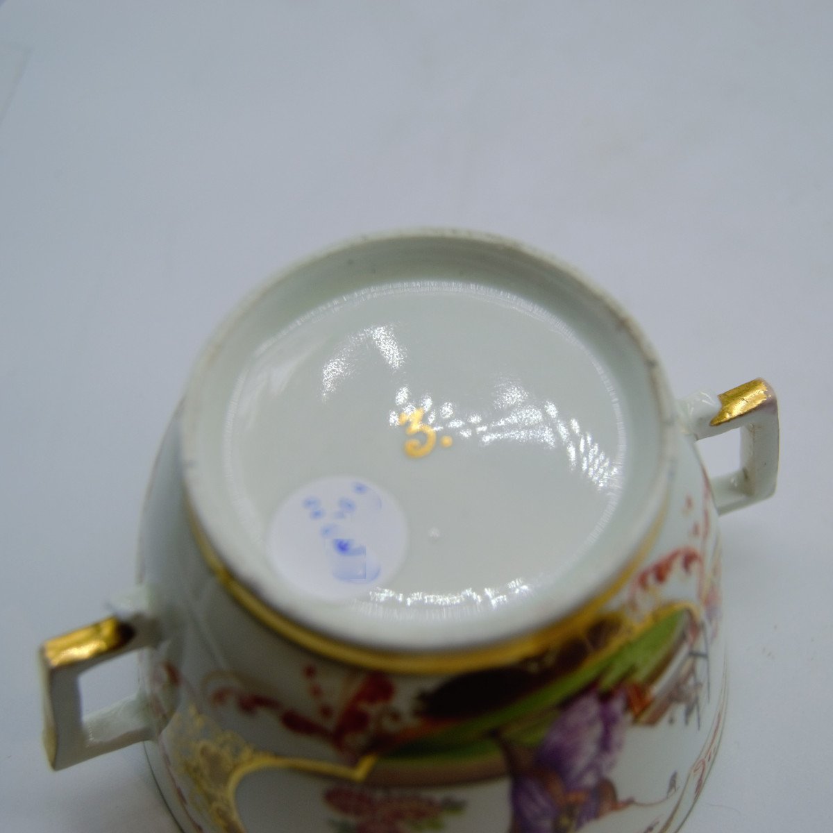 Sugar Bowl - Meissen Porcelain And Bronze - XVIIIth-photo-4