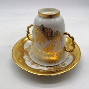 Tasse à 2 Anses En Porcelaine - Meissen XVIIIème