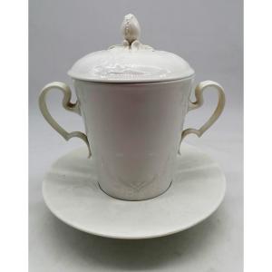 Gobelet Enfoncé En Porcelaine blanc - Sèvres XIXème