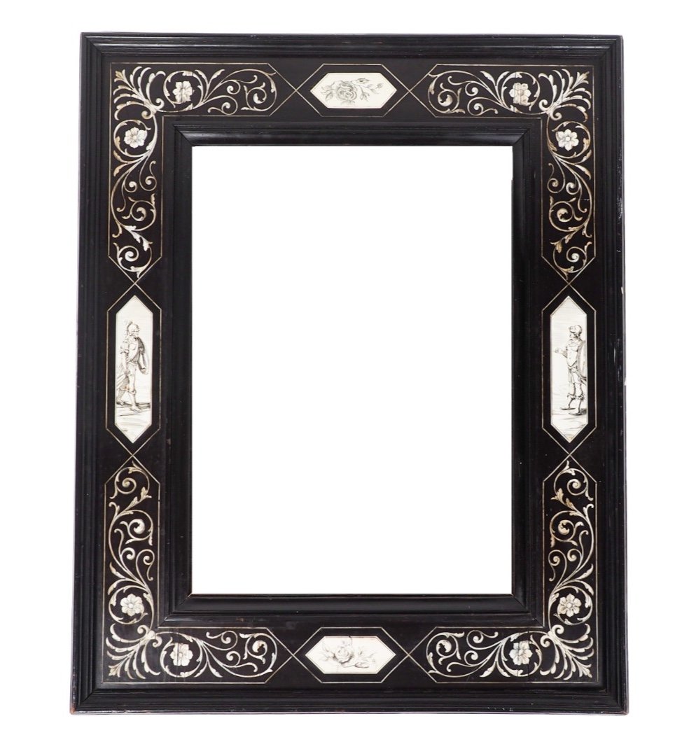 Small Neo-renaissance Milanese Mirror, Grand Tour