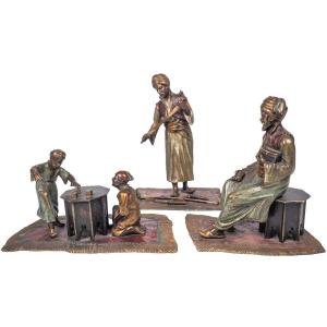 Set Of Oriental Bronzes From Vienna