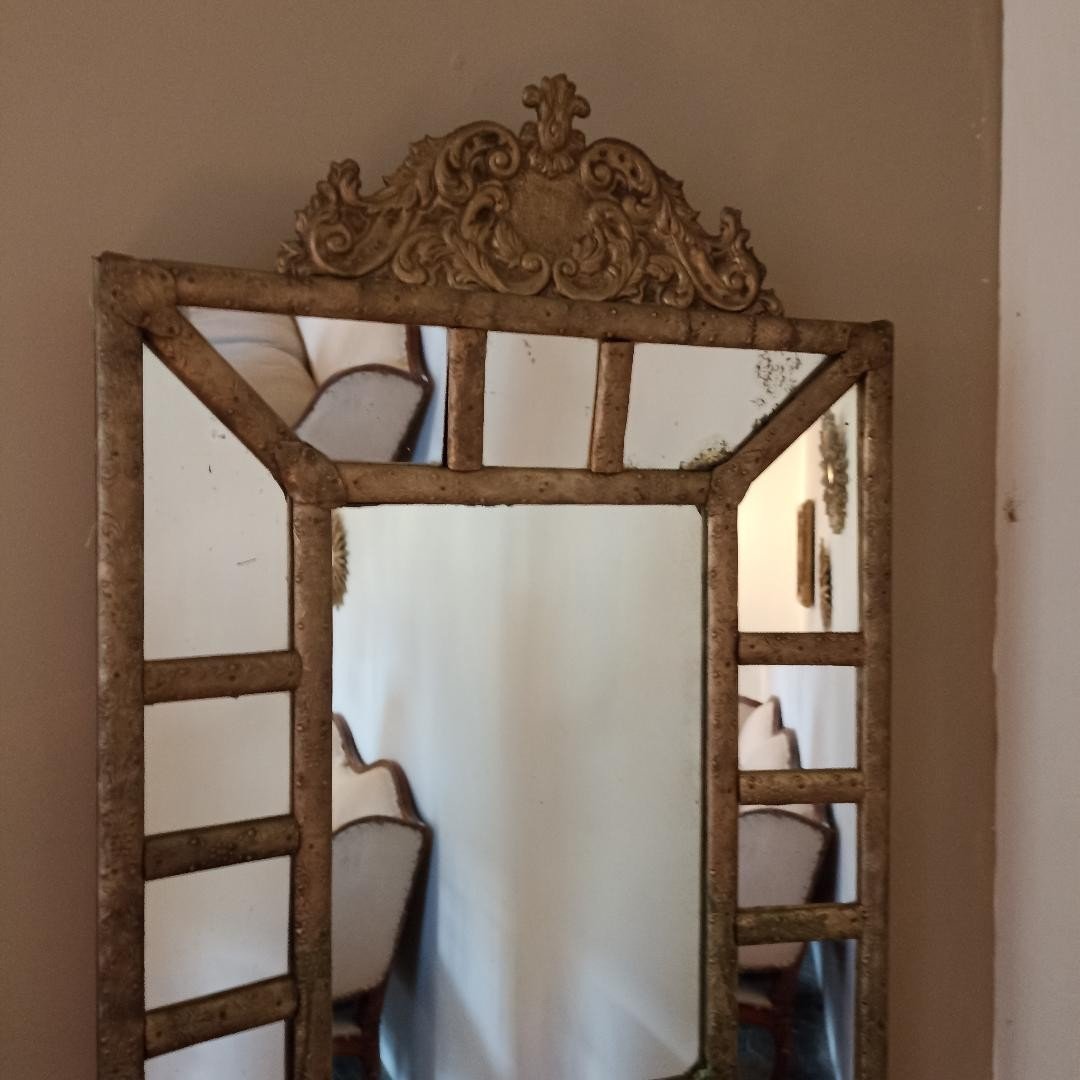 19th Century Beaded Mirror-photo-2