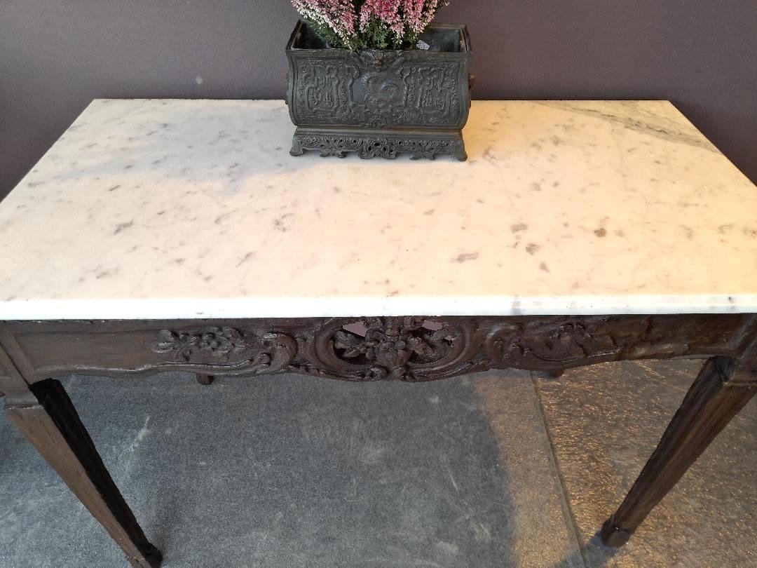 19th Century Walnut Console-photo-4