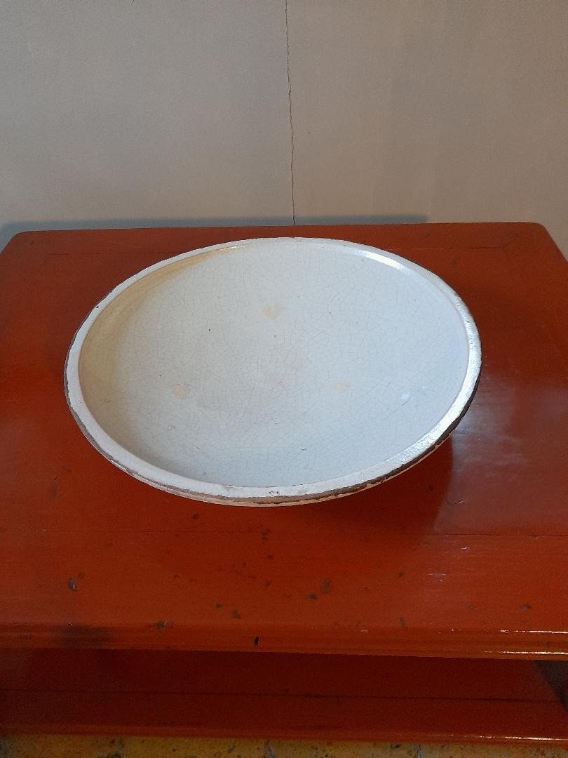 China, Enamelled Ceramic Pedestal Dish-photo-2