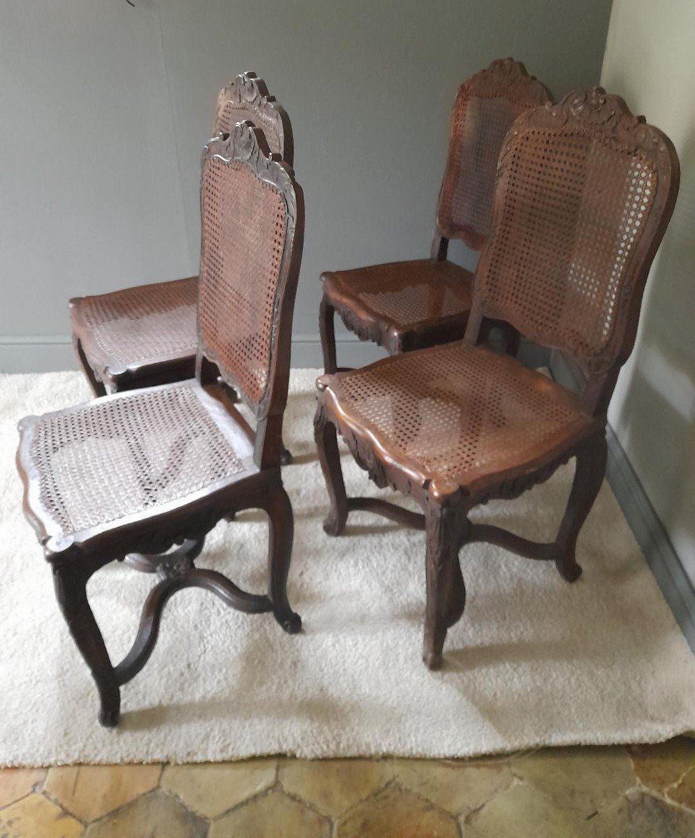 Four Louis XV Period Chairs-photo-3