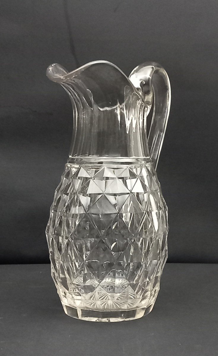 Du Creusot Crystal Ewer _ Circa 1830-photo-4