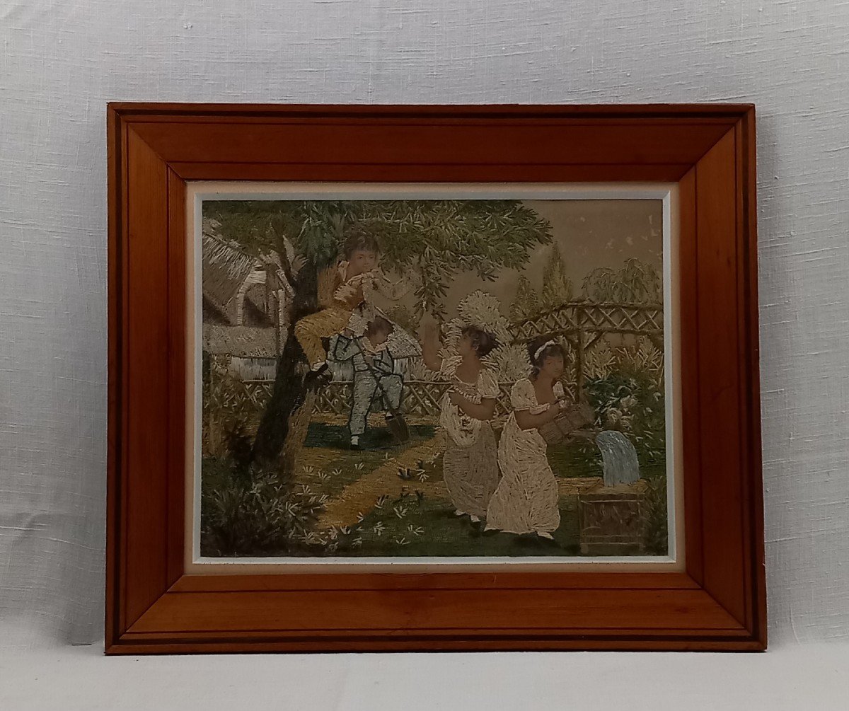 Embroidery Painting_country Scene_19th