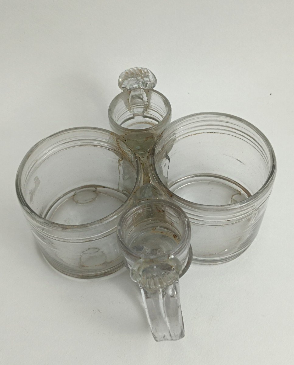 Porte Huilier En Verre Soufflé XVIIIème -photo-4