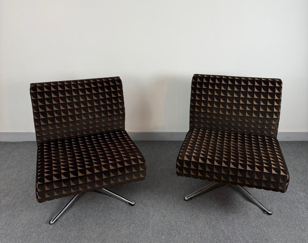 Pair Of Designer Armchairs _ 60s-photo-5