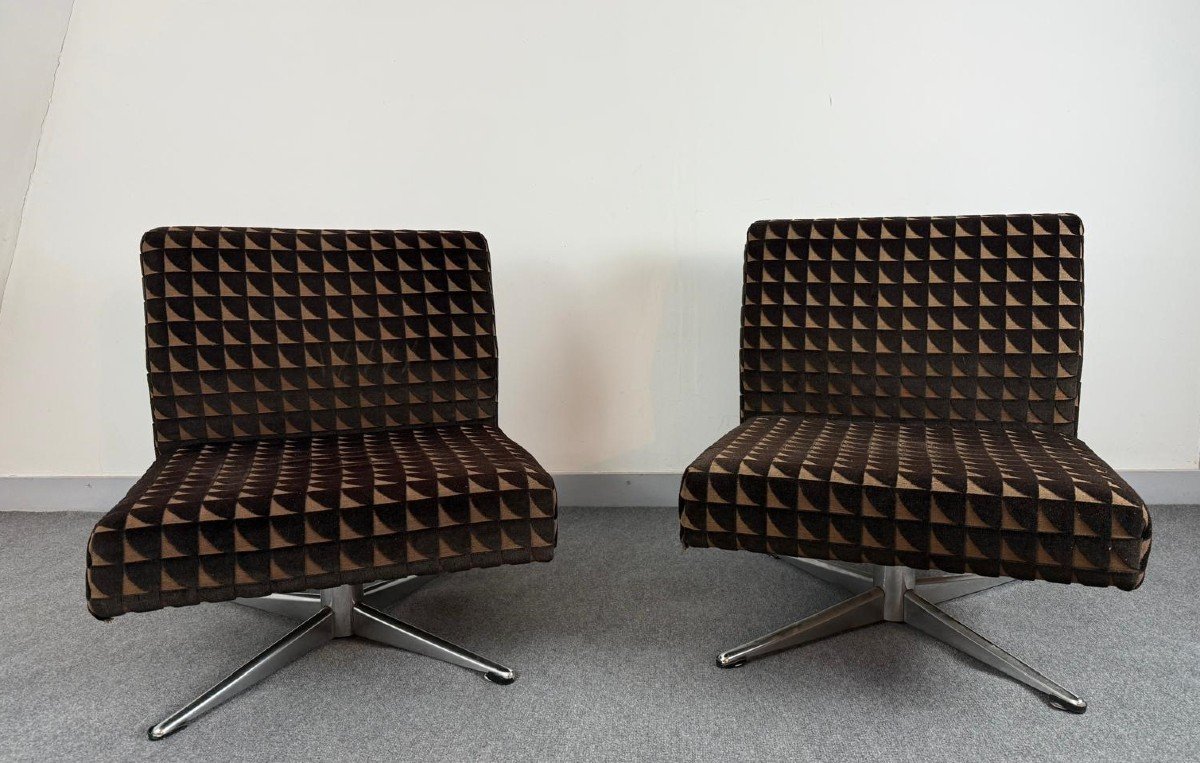 Pair Of Designer Armchairs _ 60s