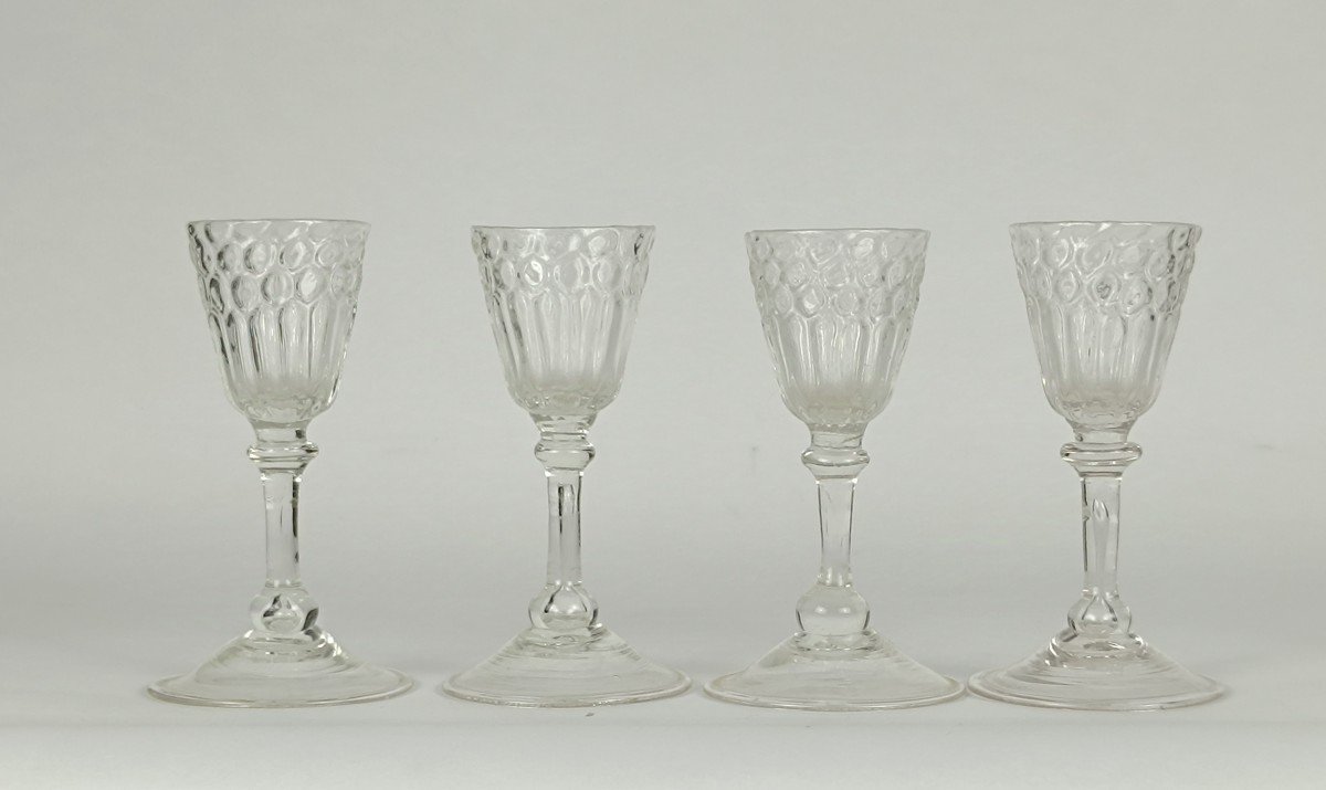 4 Glasses Of Ferns _ 18th Century-photo-2