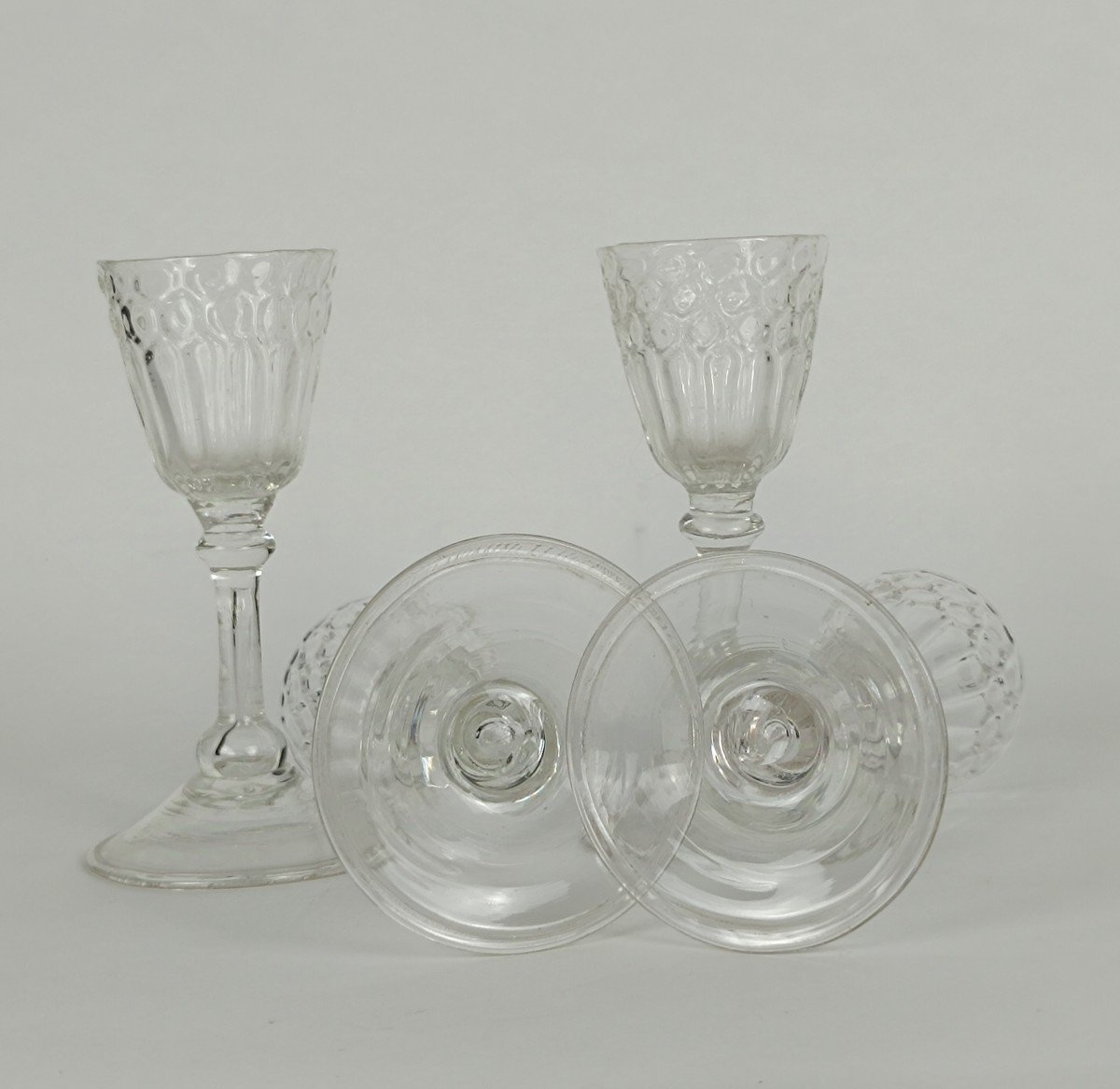 4 Glasses Of Ferns _ 18th Century-photo-3