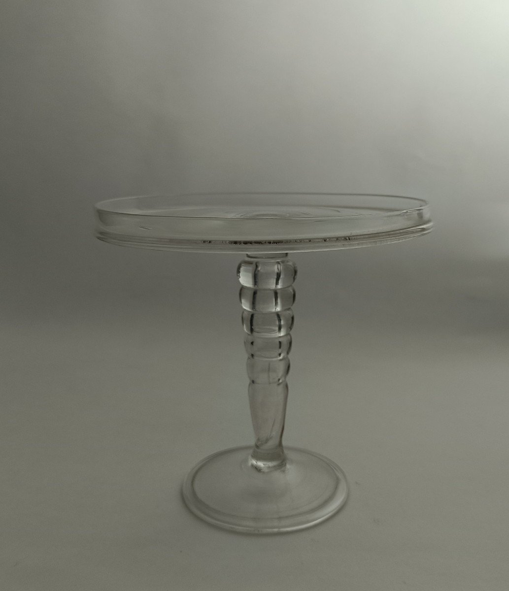 Blown Glass Pedestal Table_18th Century