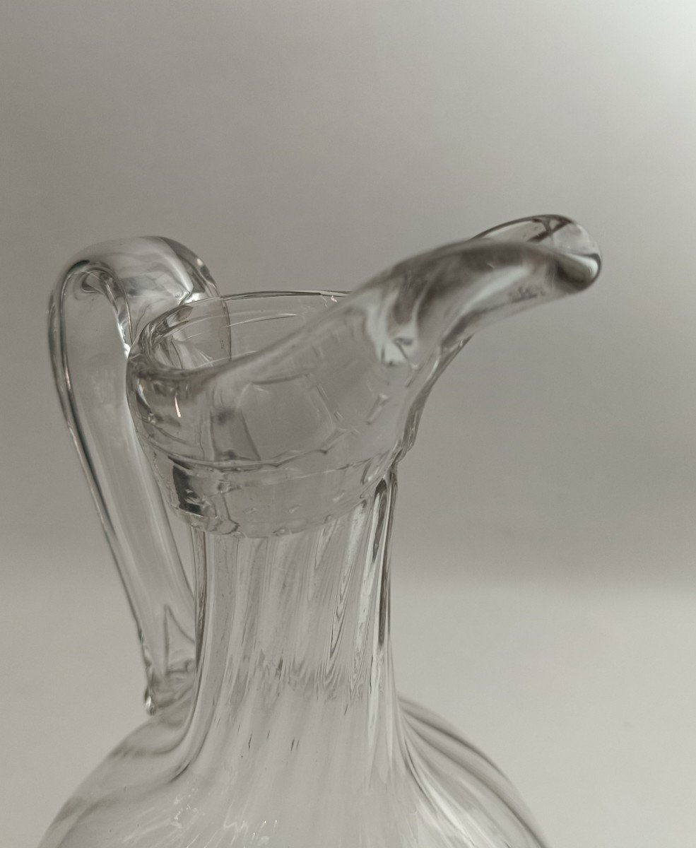 Normandy Pitcher In Blown Glass _ 18th Century-photo-3