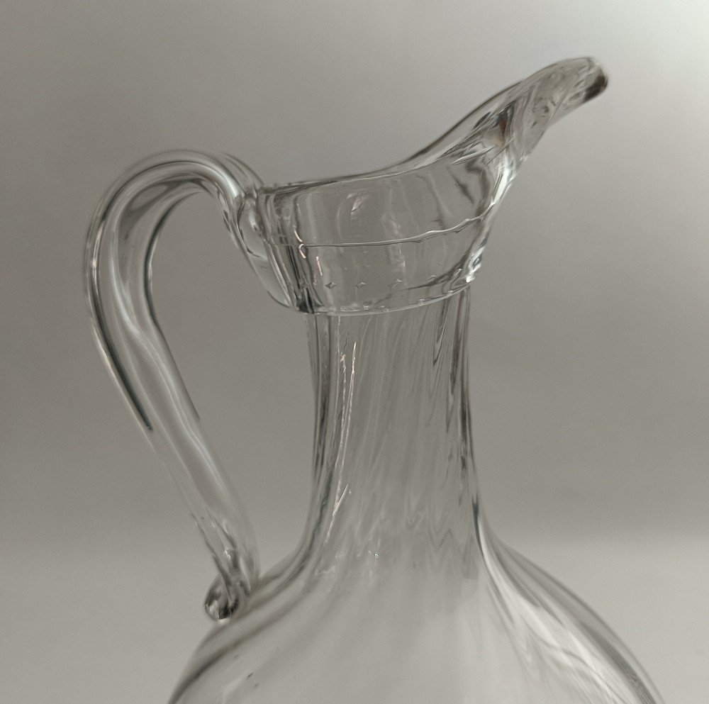 Normandy Pitcher In Blown Glass _ 18th Century-photo-4