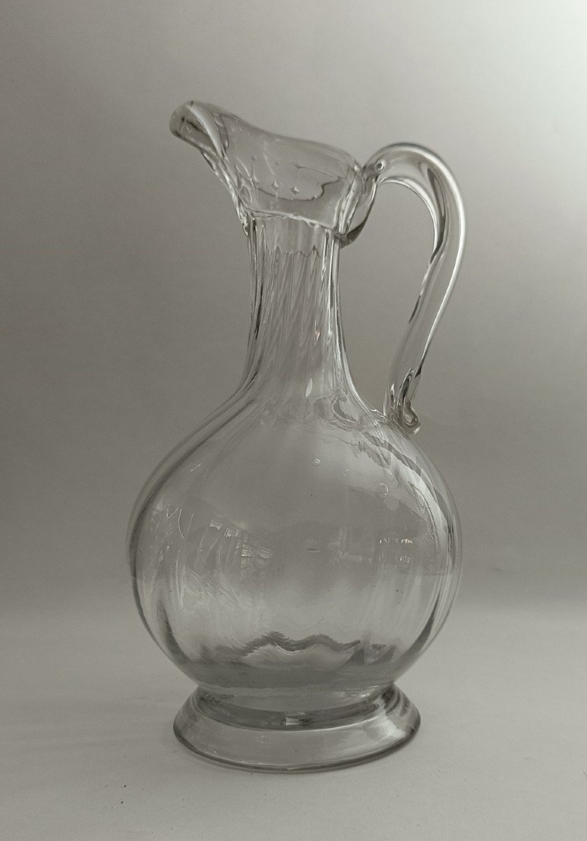 Normandy Pitcher In Blown Glass _ 18th Century