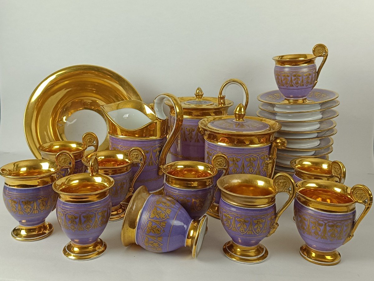 Paris Porcelain Coffee Service _ 19th Century