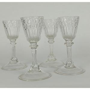 4 Verres De Liège _ XVIIIème