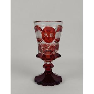 Verre En Cristal De Bohême_napoléon iii