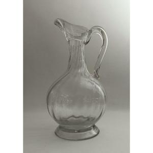 Normandy Pitcher In Blown Glass _ 18th Century