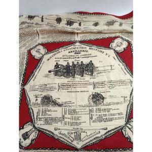 Military Instruction Handkerchief No. 5 “field Artillery”_1870