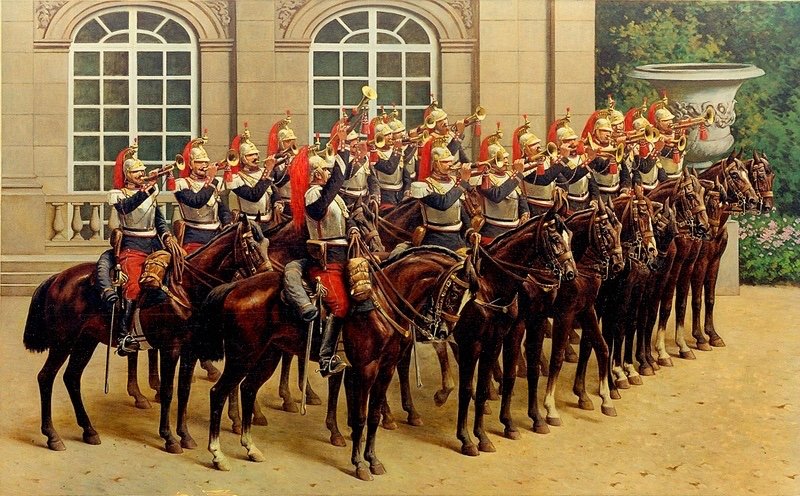 Great Historical Painting, The Pantheon Of War. The Cuirassiers ,. Ref: 4