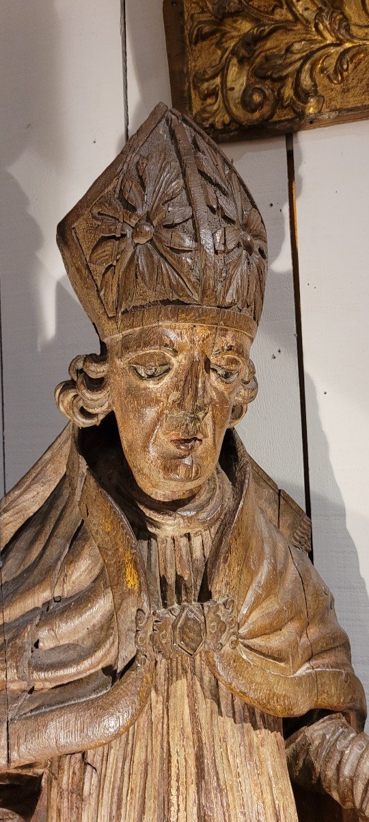 Pair Of 16th Century Saint Bishops-photo-4