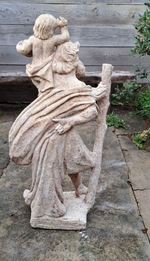 Statue Of St Christopher In Stone 17th Century -photo-3