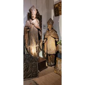 Pair Of 16th Century Saint Bishops