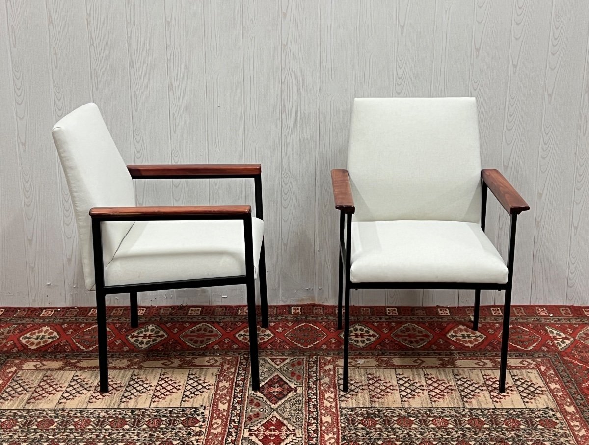 Pair Of Wim Rietveld Armchairs