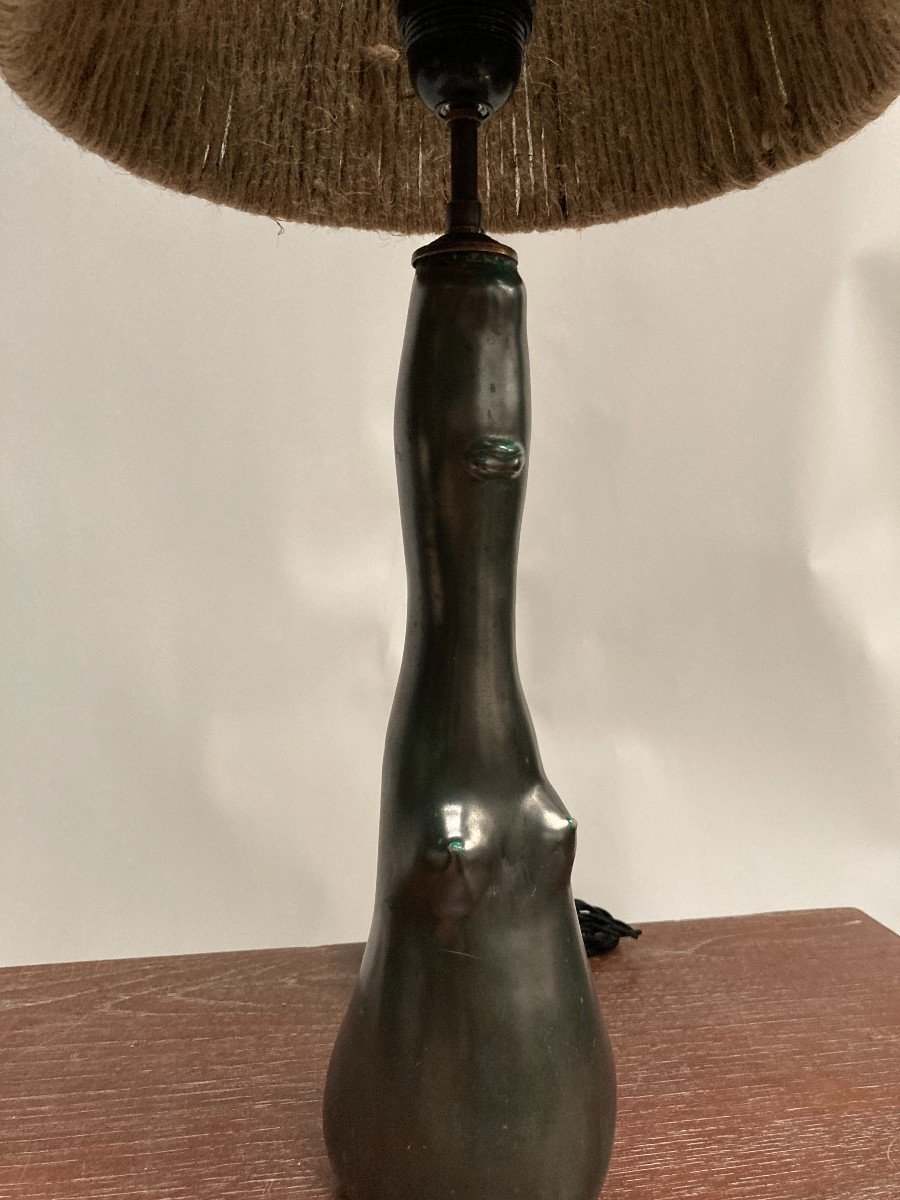 Ceramic Lamp From The 50s In The Taste Of Georges Jouve-photo-2