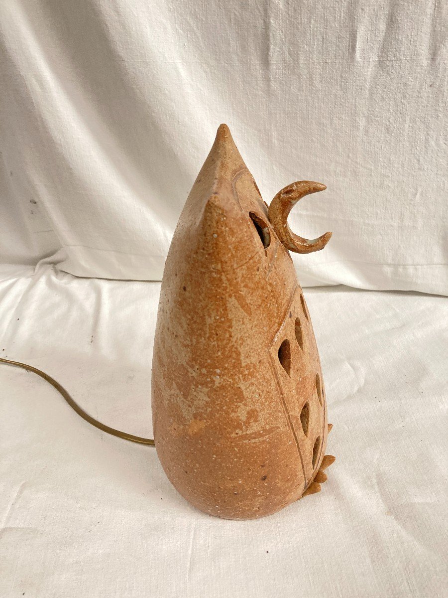 Ceramic Lamp From Vallauris Circa 1970-photo-2