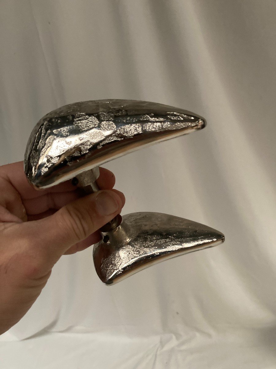 Set Of Silver-plated Bronze Handles In The Style Of Garouste And Bonetti