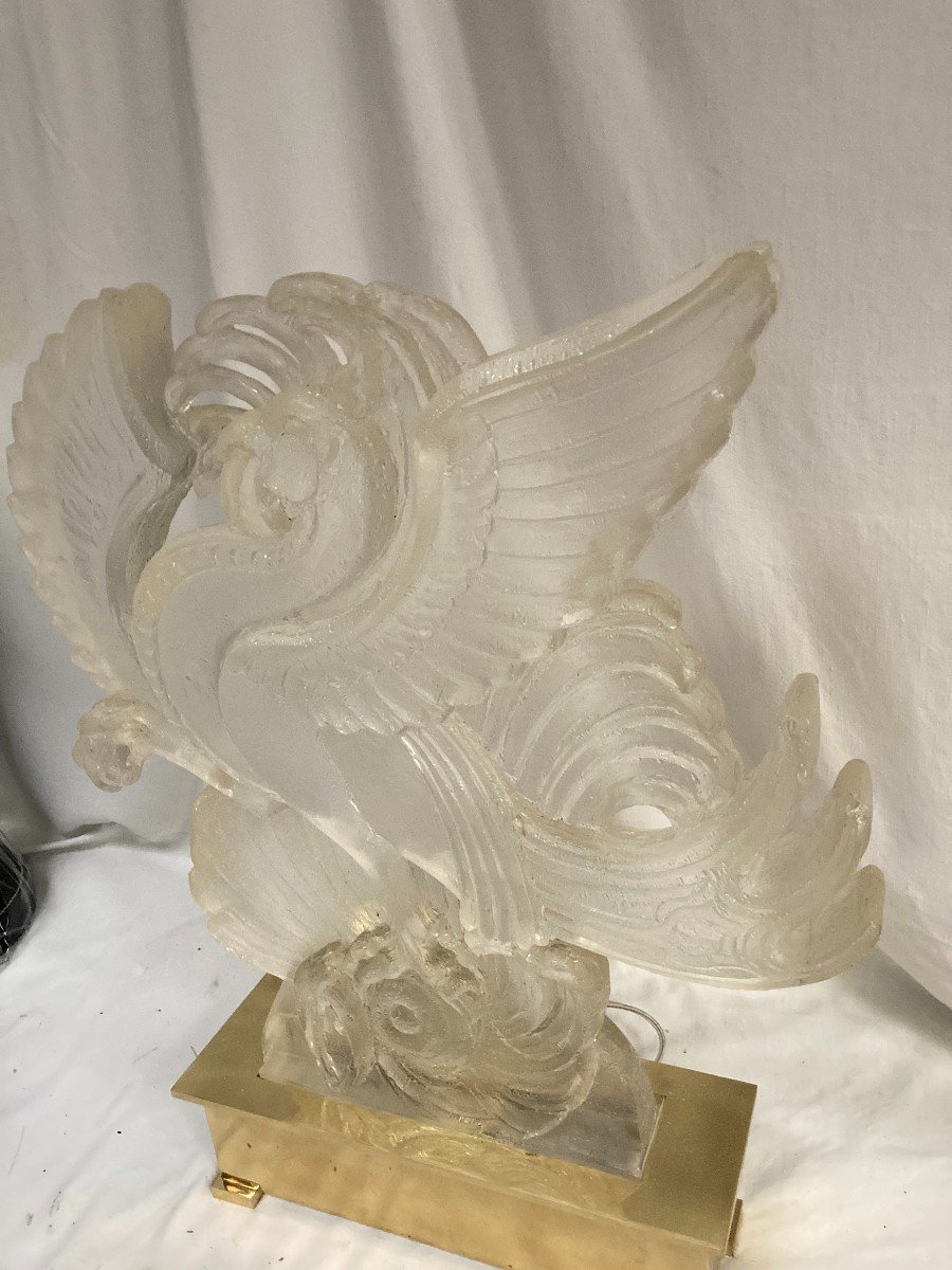 Lampe "phoenix "en Résine Par Roméo Paris-photo-3