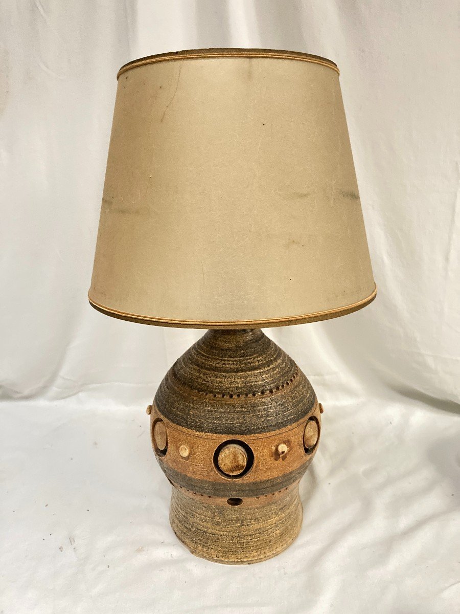 Handmade Ceramic Lamp By Georges Pelletier