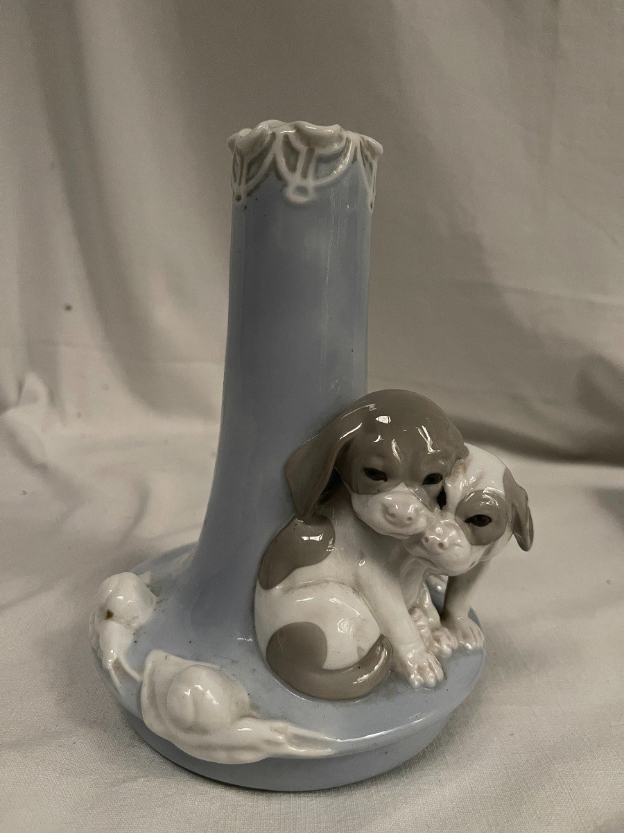 Porcelain Vase Circa 1940 Attributed To Bing & Grondal-photo-2