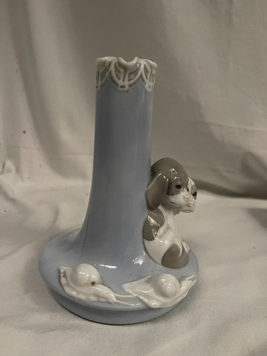 Porcelain Vase Circa 1940 Attributed To Bing & Grondal-photo-4