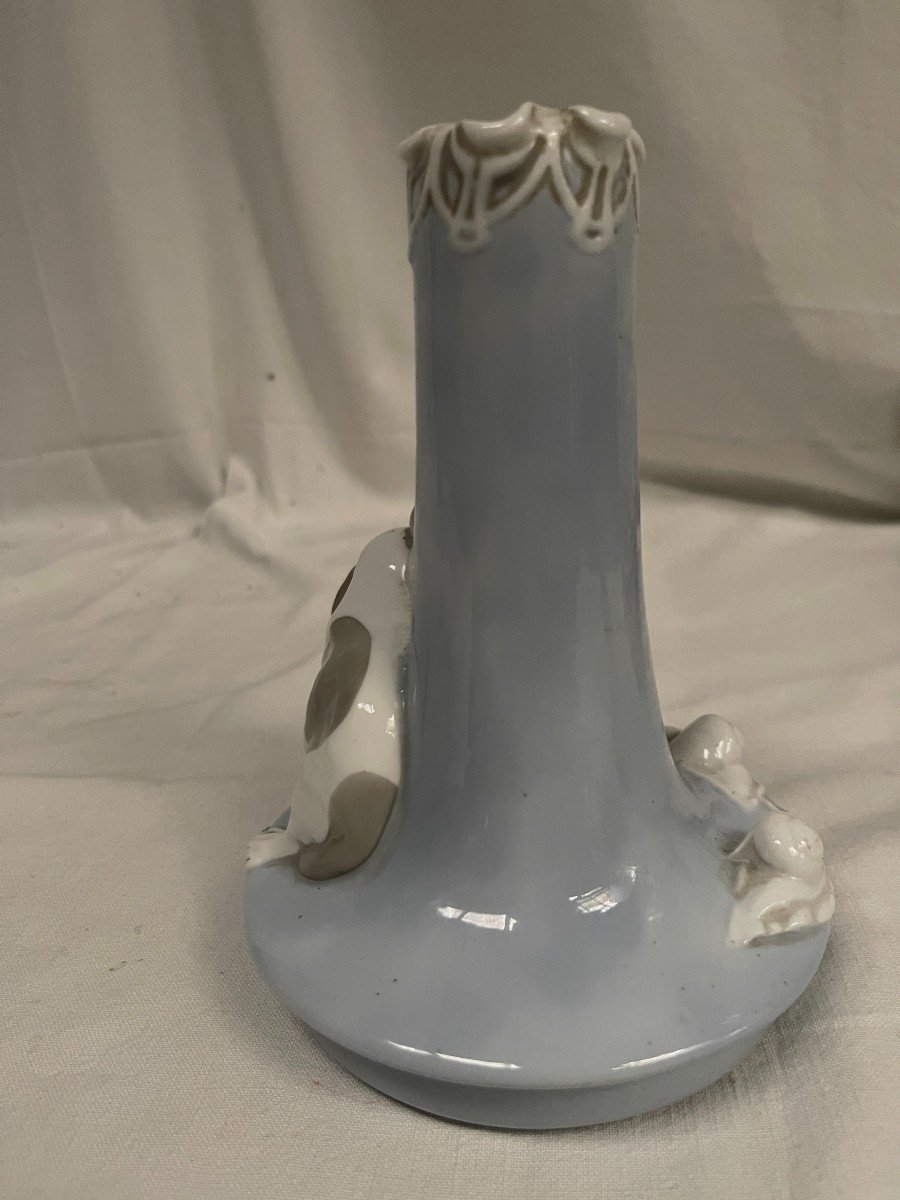 Porcelain Vase Circa 1940 Attributed To Bing & Grondal-photo-2